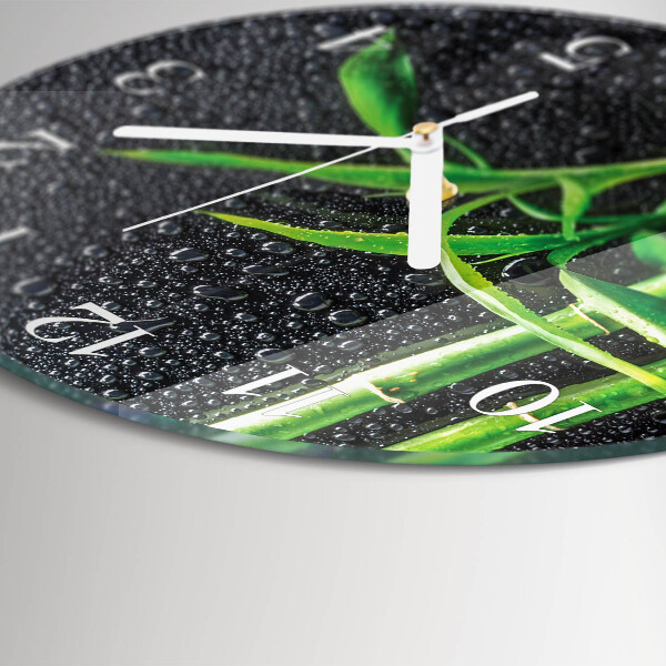 Horloge ronde Spa en bambou