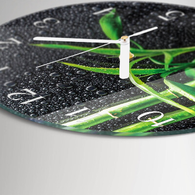 Horloge ronde Spa en bambou
