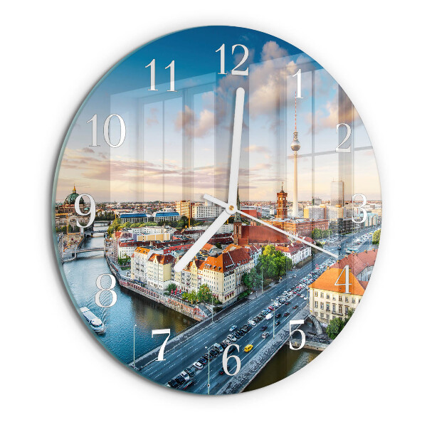 Horloge ronde Rivière de la ville