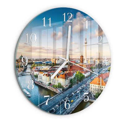 Horloge ronde Rivière de la ville
