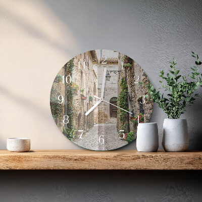Horloge ronde Rue