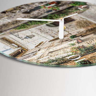 Horloge ronde Rue