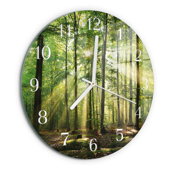 Horloge ronde Nature de la forêt