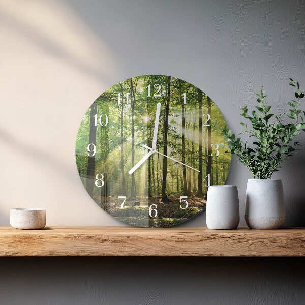 Horloge ronde Nature de la forêt