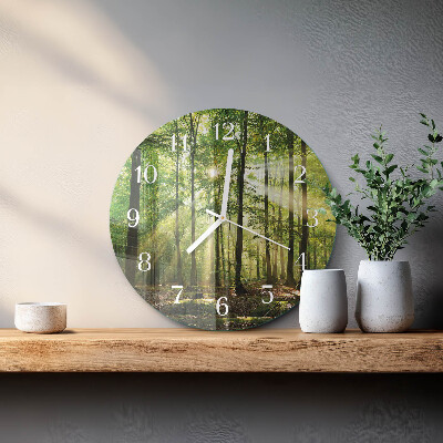 Horloge ronde Nature de la forêt