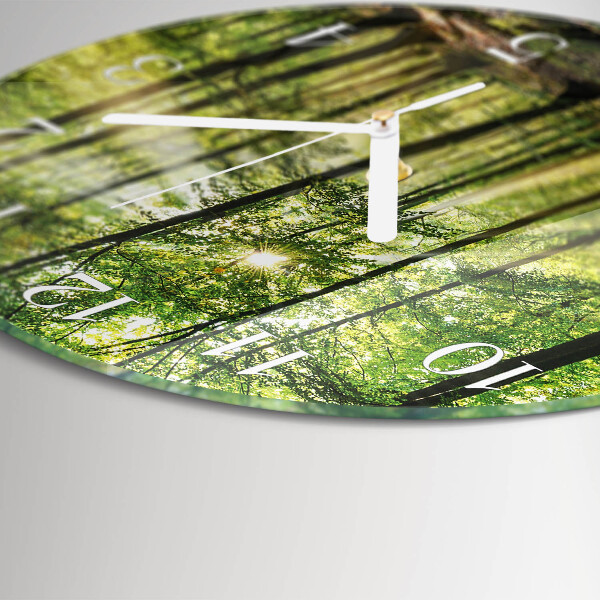 Horloge ronde Nature de la forêt