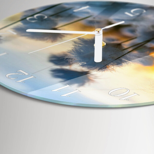 Horloge ronde Coton