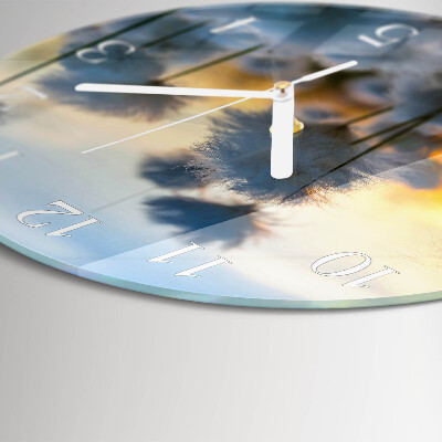 Horloge ronde Coton