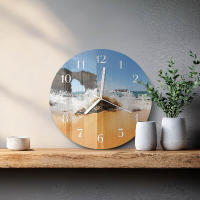 Horloge ronde Plage
