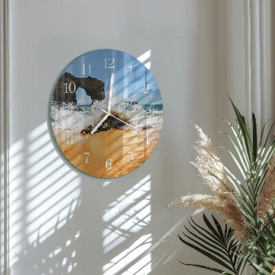 Horloge ronde Plage