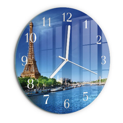 Horloge ronde Le ciel de Paris