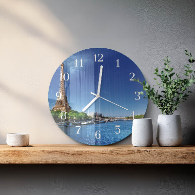Horloge ronde Le ciel de Paris