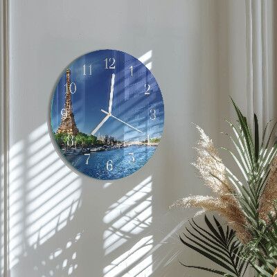 Horloge ronde Le ciel de Paris
