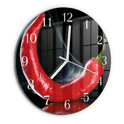 Horloge ronde piment