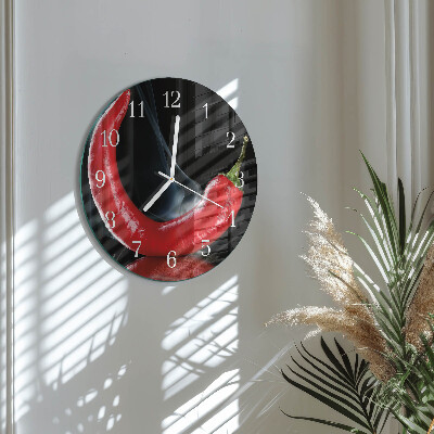 Horloge ronde piment
