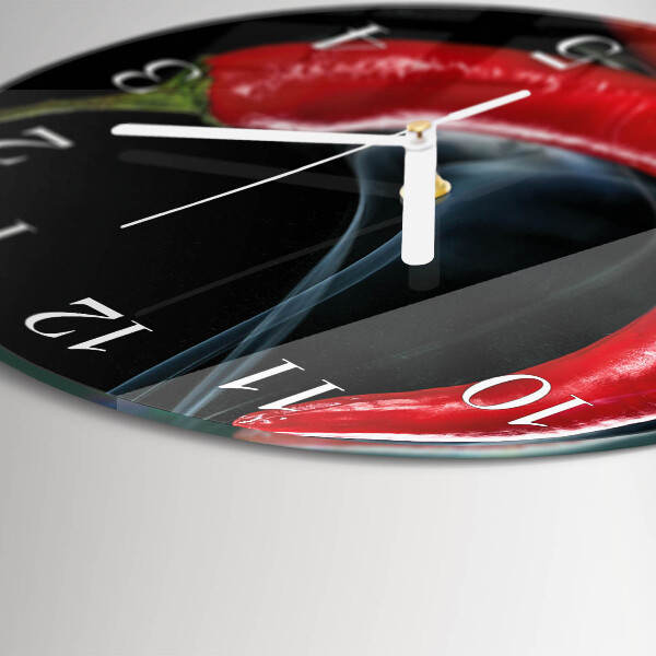 Horloge ronde piment