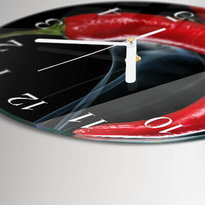 Horloge ronde piment