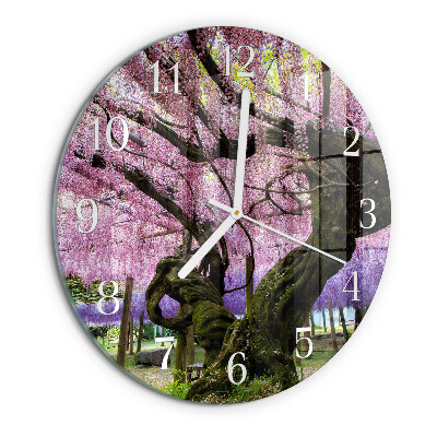 Horloge ronde Arbres