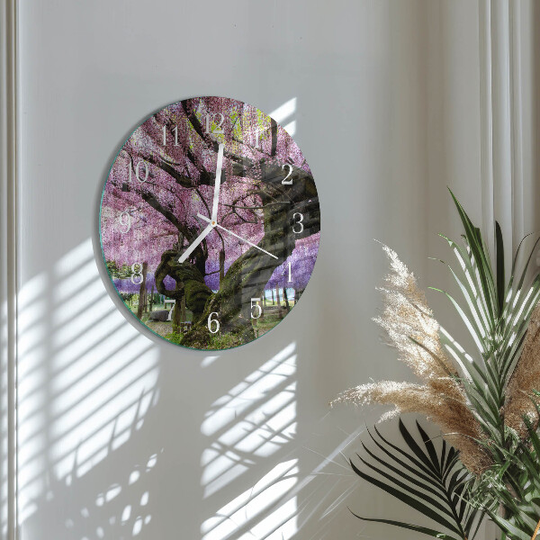 Horloge ronde Arbres