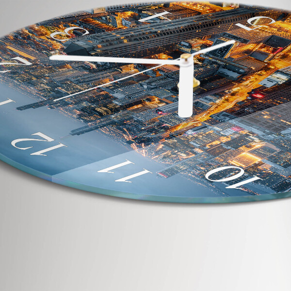Horloge ronde Soirée en ville