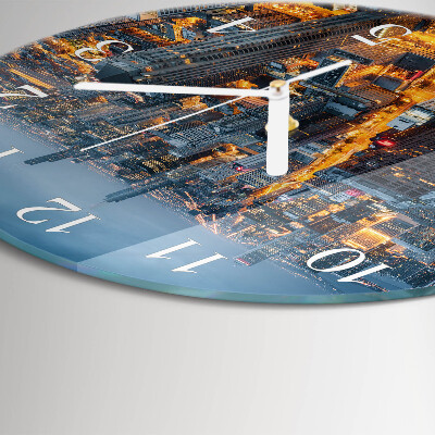 Horloge ronde Soirée en ville
