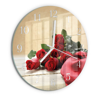 Horloge ronde Roses