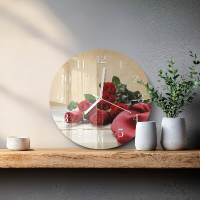 Horloge ronde Roses