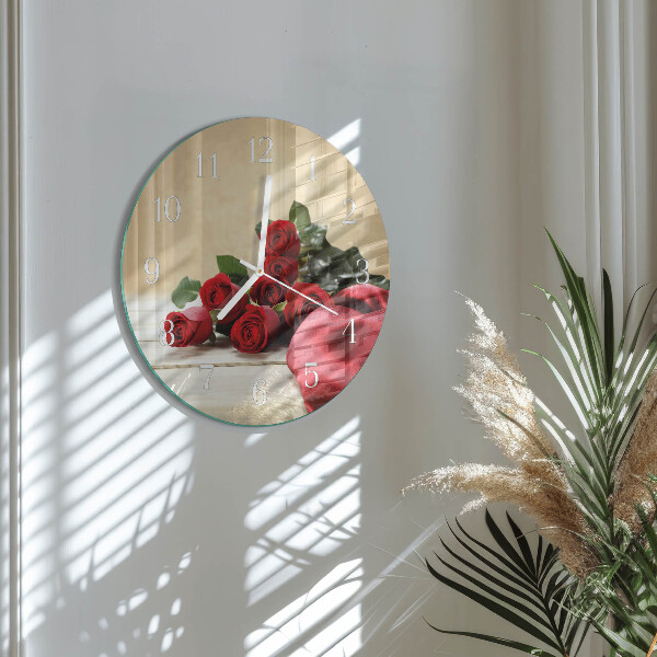 Horloge ronde Roses
