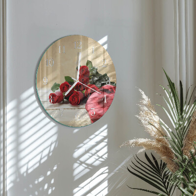 Horloge ronde Roses