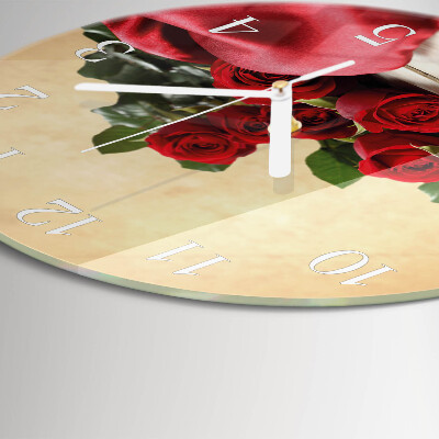 Horloge ronde Roses