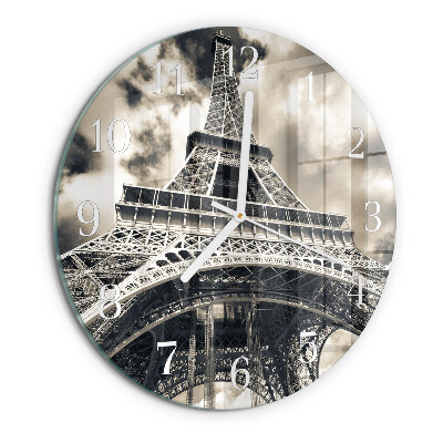 Horloge ronde Tour Eiffel
