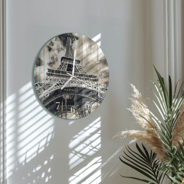 Horloge ronde Tour Eiffel