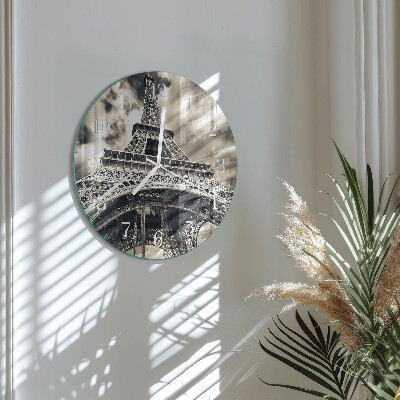 Horloge ronde Tour Eiffel