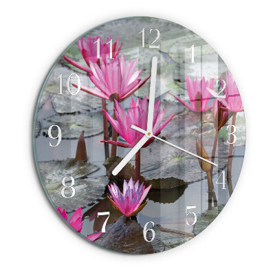 Horloge ronde Nénuphars