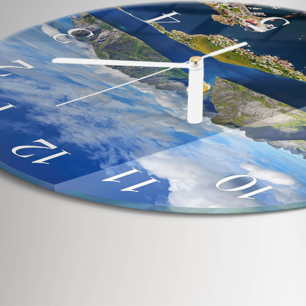 Horloge ronde Montagnes