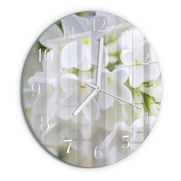 Horloge ronde Fleurs