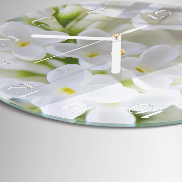 Horloge ronde Fleurs