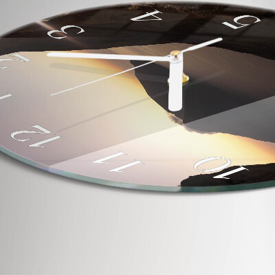 Horloge ronde Montagne Océane
