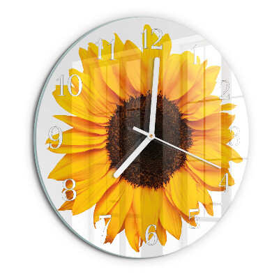 Horloge ronde Tournesol