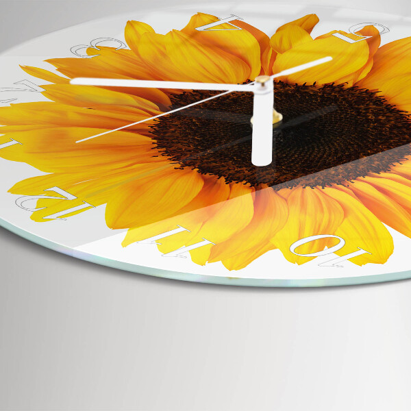 Horloge ronde Tournesol