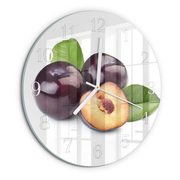 Horloge ronde Prunes