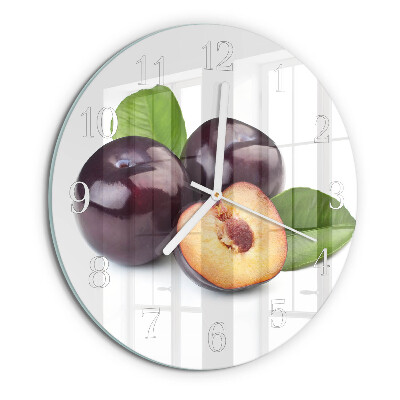 Horloge ronde Prunes