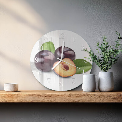 Horloge ronde Prunes