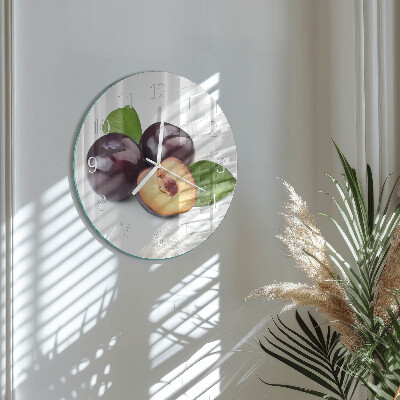 Horloge ronde Prunes