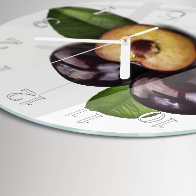 Horloge ronde Prunes