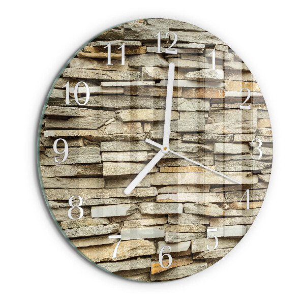 Horloge ronde Pierres