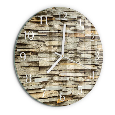 Horloge ronde Pierres
