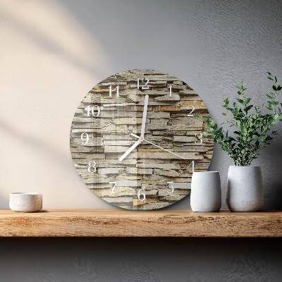 Horloge ronde Pierres