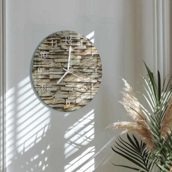 Horloge ronde Pierres