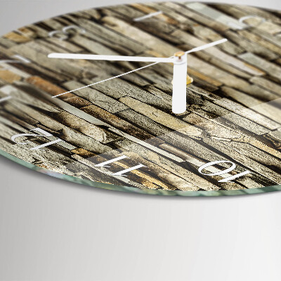 Horloge ronde Pierres